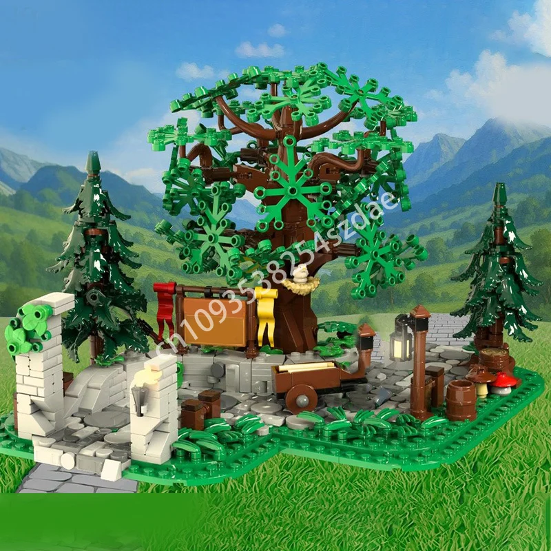 

704pcs MOC Kingdom Road Castle Building Blocks DIY creative Toy to Develop Patience and Concentration Christmas toy Gift