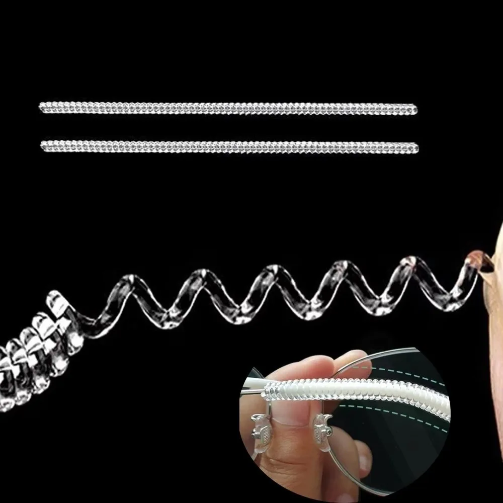 1 قطعة مكافحة زلة الأذن هوك النظارات معبد تلميح حامل الربيع تصميم الإطار القبضات حلقة حجم الضابط آمن صالح منع السقوط #2