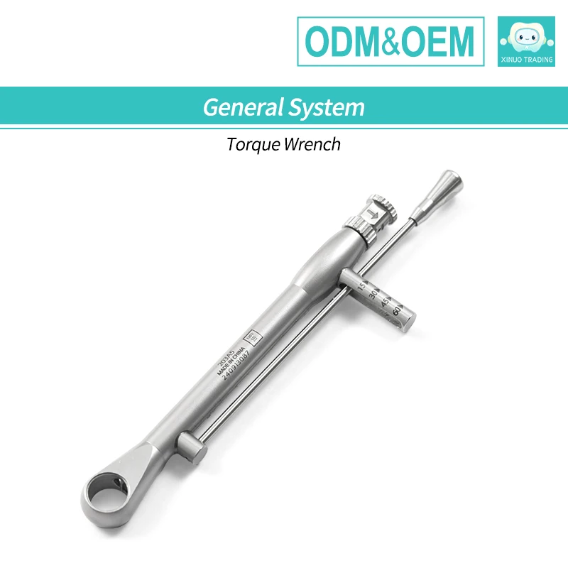 1PCS Dental Torque Wrench 10-50 Ncm Ratchet Handpiece with Contra Angle for Prosthodontics Surgery Lab 7mm Driver Factory Direct