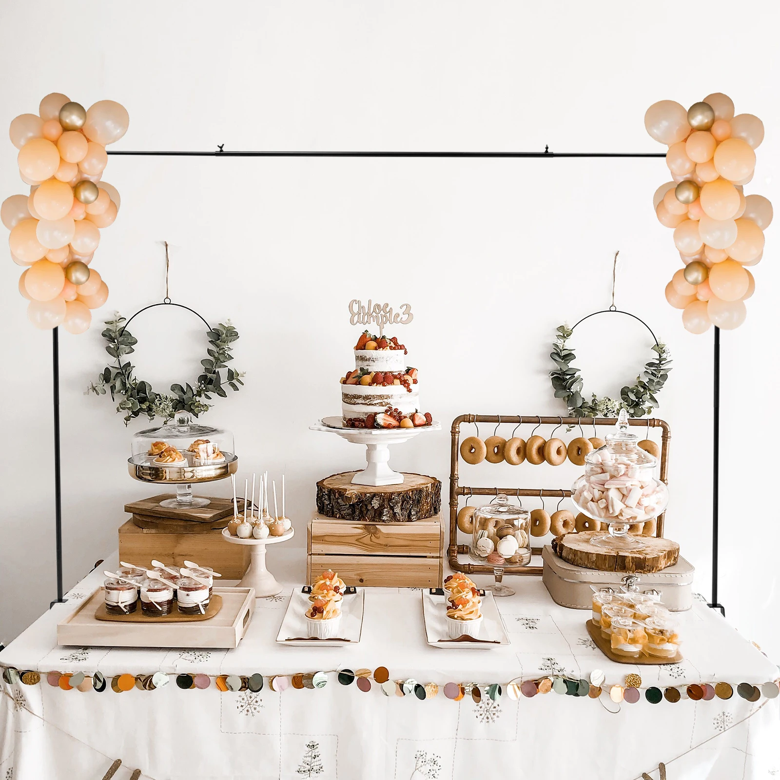 

Подставки для свадебной настольной арки высотой 1 м — подставка над столом, регулируемая подставка для стола из золота/черного металла для свадебной вечеринки