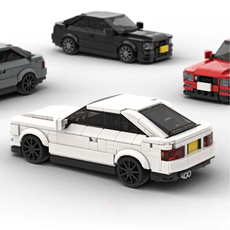 379 قطعة MOC Audiee كوبيه 4 ألوان أحمر أبيض مدينة نموذج اللبنات لعبة الهندسة المعمارية لتقوم بها بنفسك الطوب الإبداعي هدايا عيد الميلاد للأطفال #2