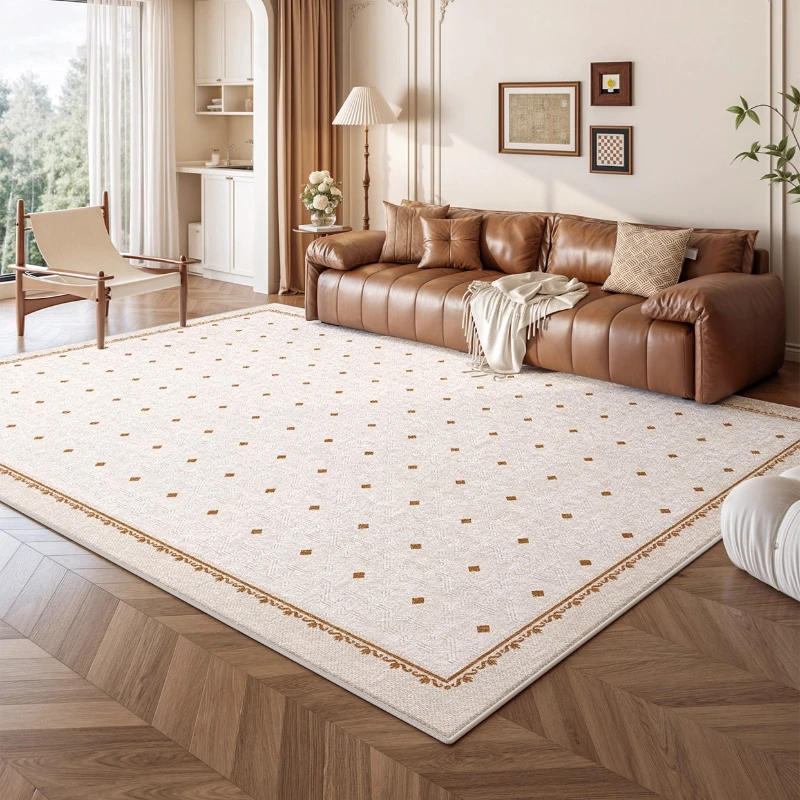 Retro Style Bedroom Decor Washable Carpet Fluffy Soft Study Rug Large Area Carpets for Living Room Thick Plush Lounge Floor Mat