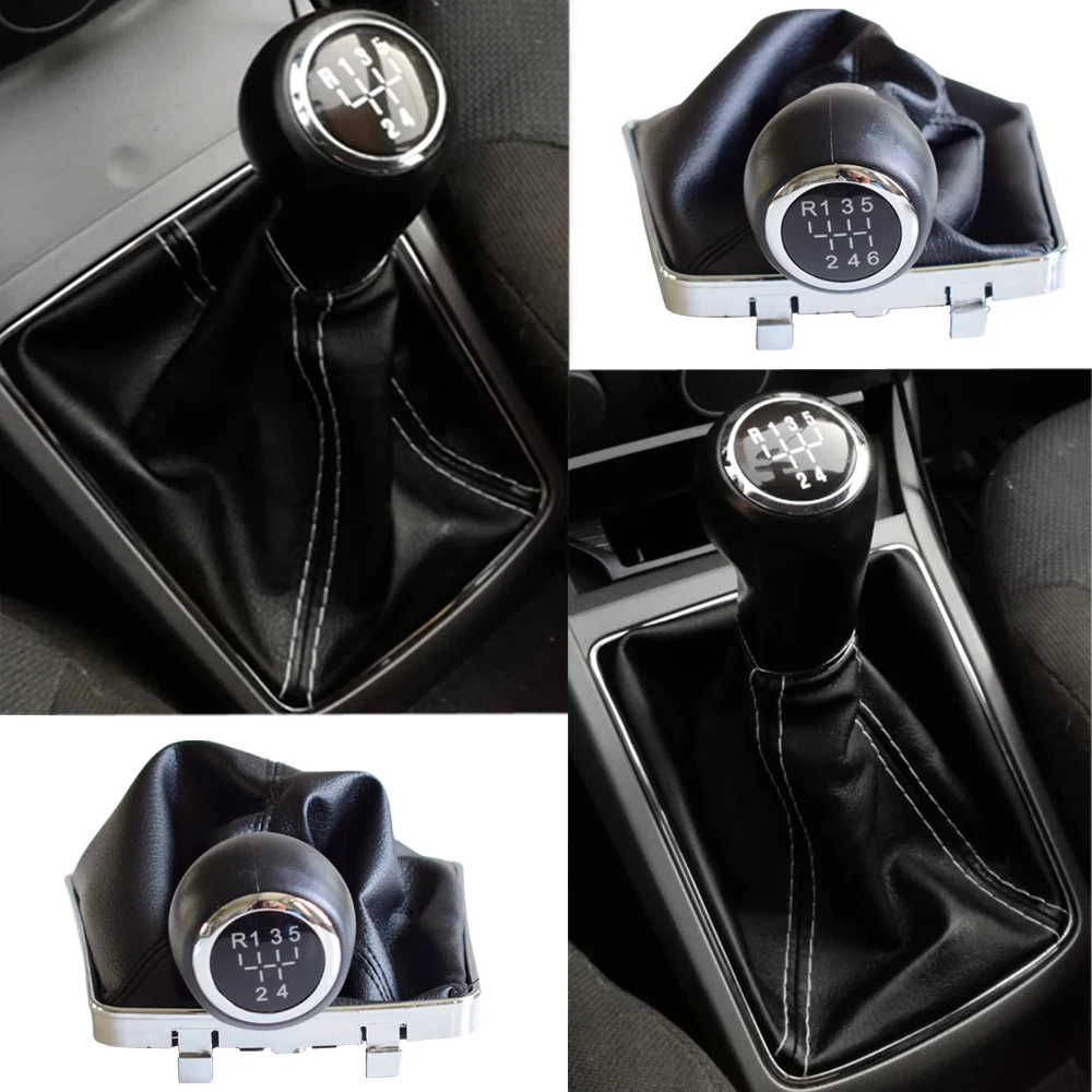 

Car 5/6 Speed Gear Manual Shift Knob Lever With Leather Boot For OPEL ASTRA III H 1.6 VAUXHALL 2004-2010