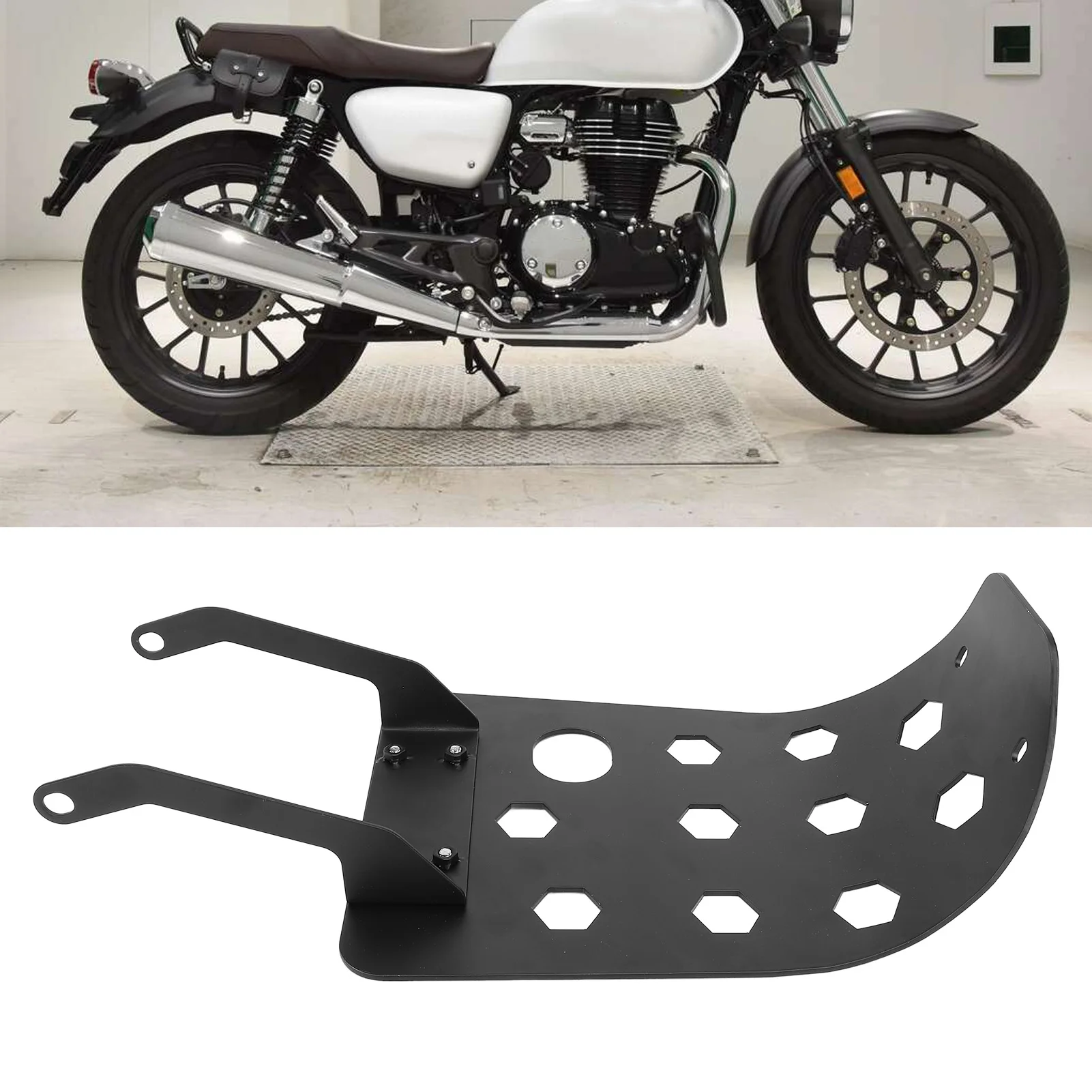 

Motorcycle Engine Guard Chassis Protector Skid Plate Protective Aluminum Reduce Impact Enhanced Safety for GB350S CB350RS CB350