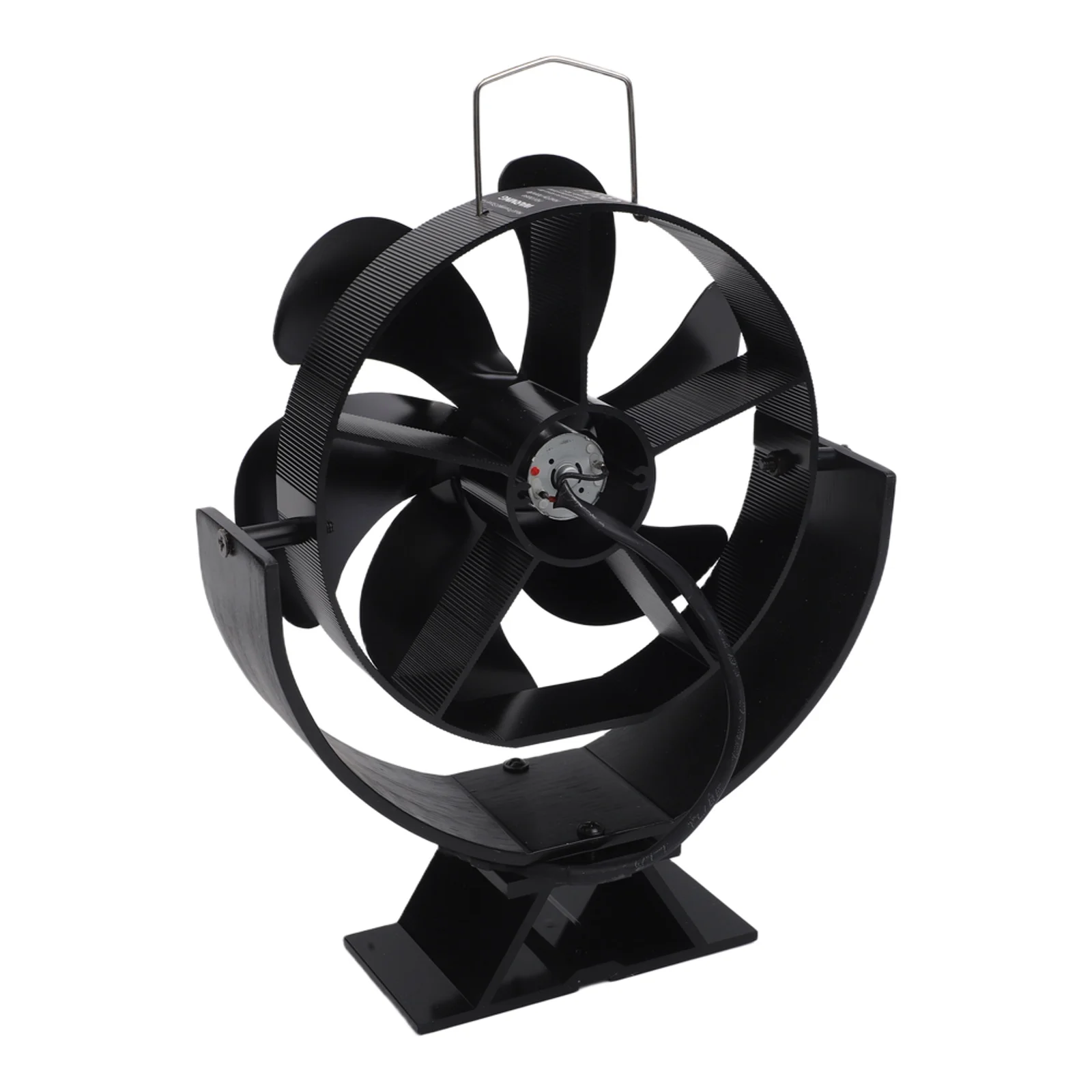Adjustable Silent Fireplace Fan for Efficient Heat Distribution Featuring Large Blades and Energy Saving Technology