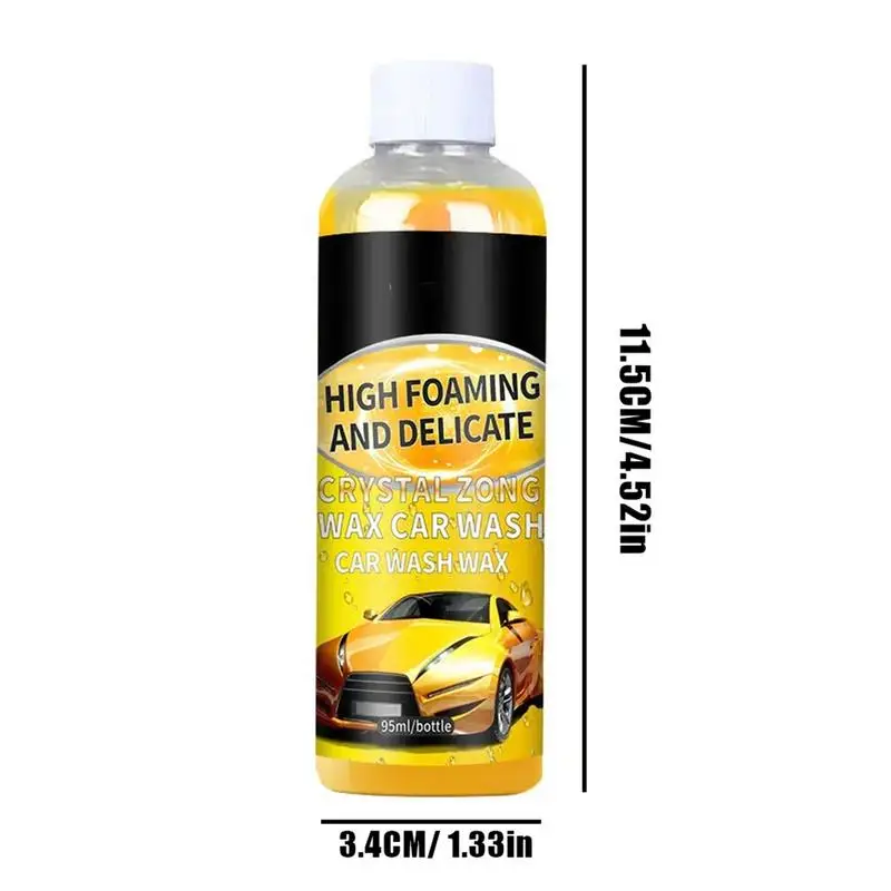 Champú espumoso para lavado de coches, líquido de pulido de espuma de alta concentración, fórmula segura y neutra, 3,2 oz