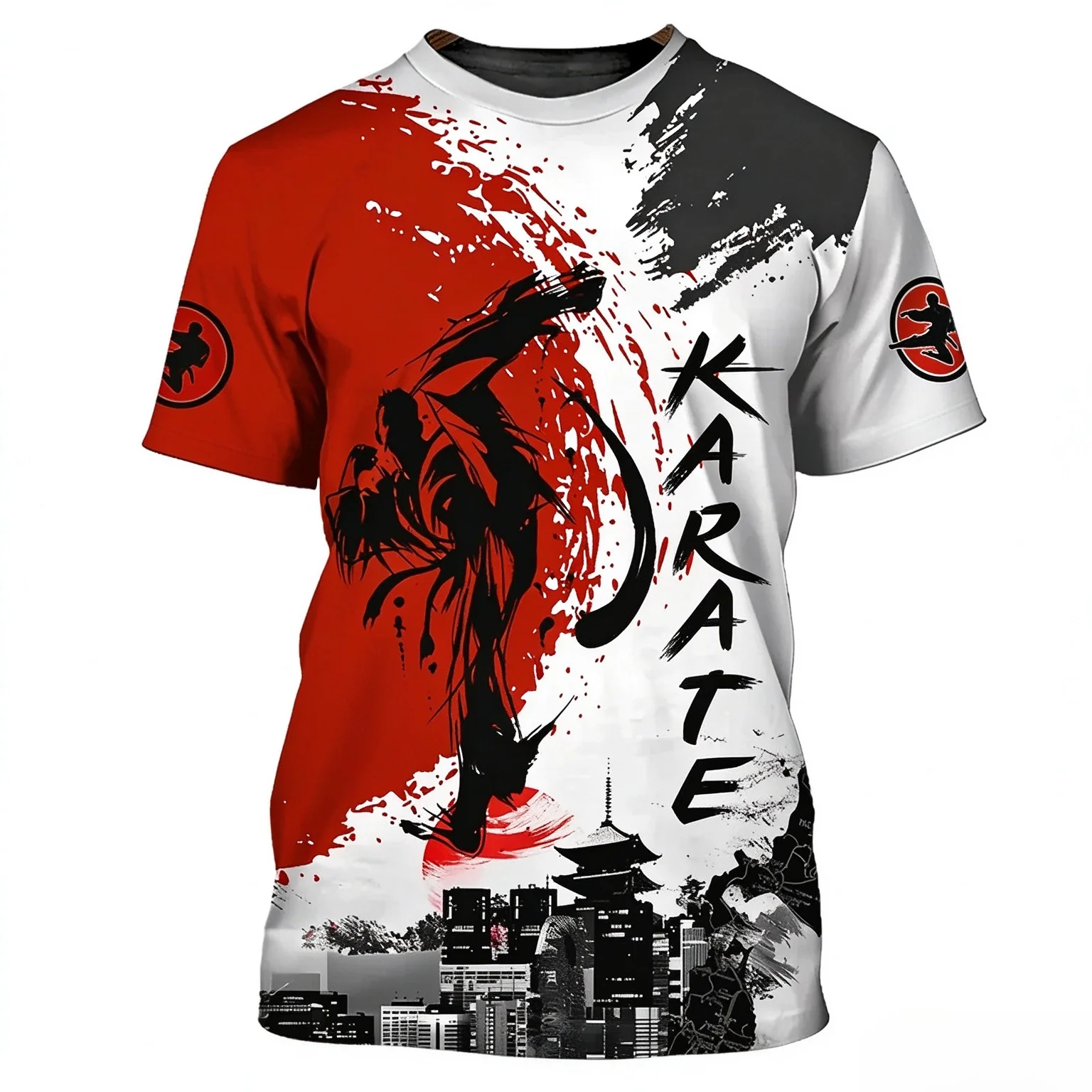 2026 Japanese Ink Street Style Karate Tee, Distinct Street Tone, Quick-Dry Breathable for Daily Commute & Casual Trips