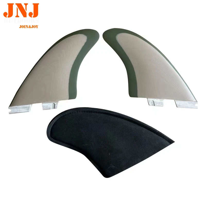 JNJ-FCS II Finished Surfboard, Twin Fins, Fiberglass, CNC, 5.5\