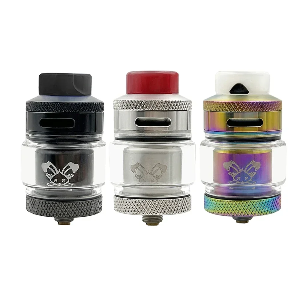 Aosvape Dead Rabbit RTA Tank 24mm 2ml/4,5 ml Bubble Glass Vape Zerstäuber für Thread Box Mod