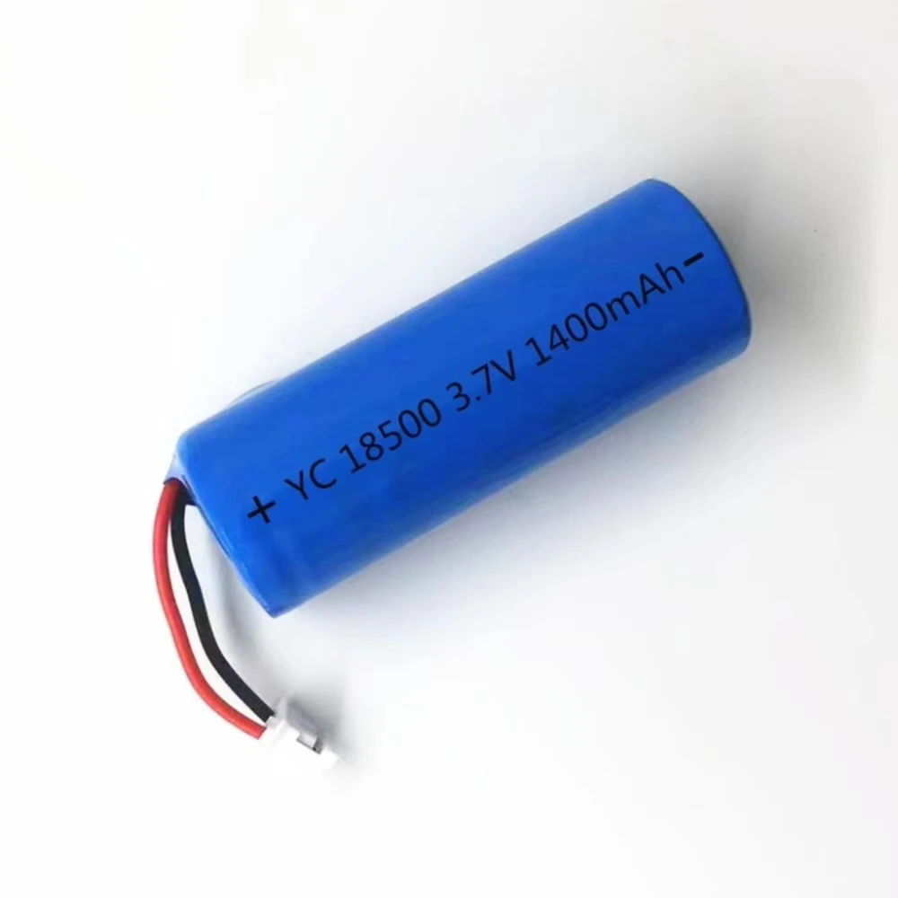 2 sztuk/partia 3.7V 1400mAh 18500 bateria litowa odpowiednia do zdalnie sterowanych zabawek akumulator z kablem ochronnym