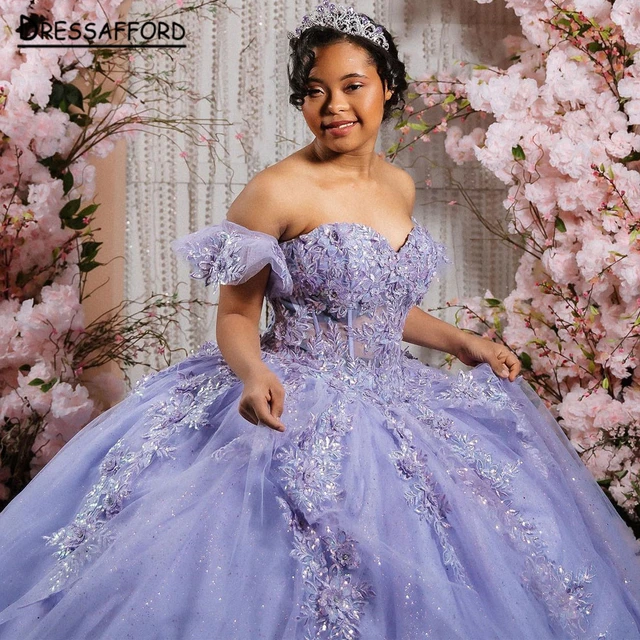 Lilac quinceañera dresses hotsell