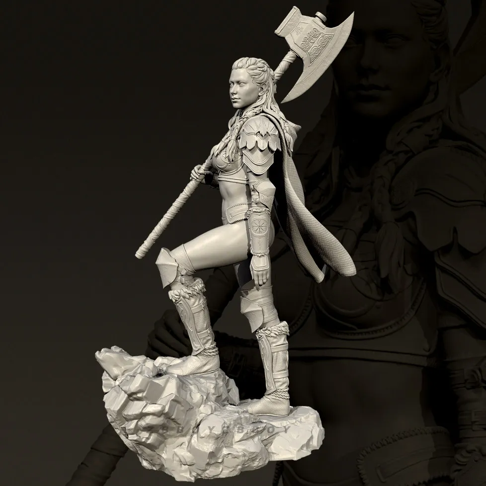 

The height of man 50mm 75mm 90mm Resin Model Female Soldier Kit Colorless Self Assembly (3D Printing) TD-7715/3D