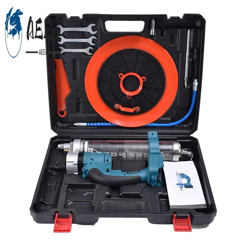 

AEE8-Cordless Electric Grease Machine High Pressure Car Lubricating Oil Tool Kit For 18V 21V Battery