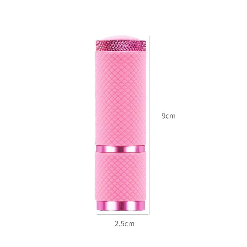 PortableNail Cure lampe à lumière LED 4 couleurs lampe de poche Gel lampe à polymérisation UV détecteur devises lampe sèche-ongles lampe de manucure