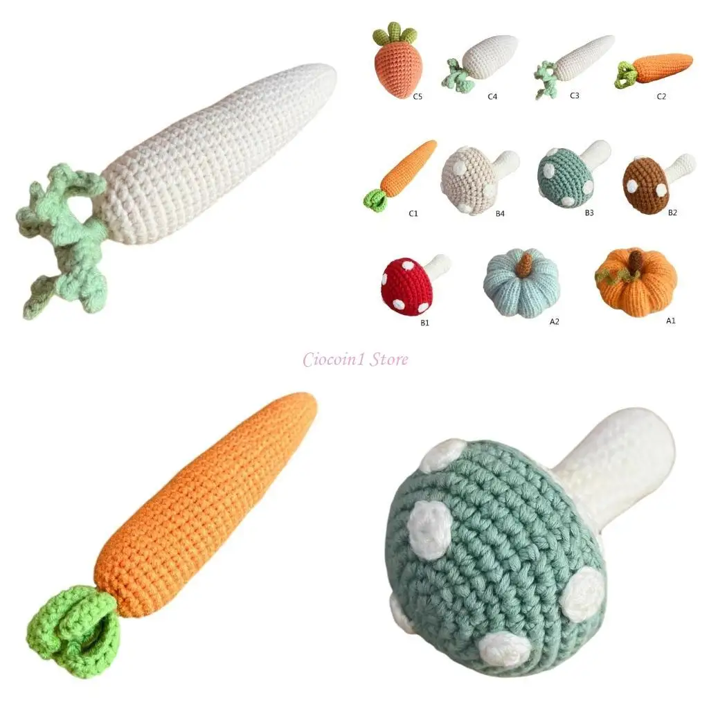 

Y1UB Привлекательные вязаные новорожденные фото -реквизиты тыква/грибные стили, создающие аксессуары, удобные для запоминающихся