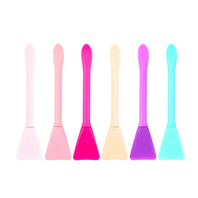 Facial Face Stick DIY Face Brush Spatula DIY Masque Brush Safe Comfortable Silicone Masque Stirring Stick for Girl Skin Care