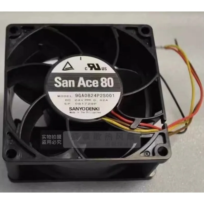 

C for Sanyo 9GA0824P2S001 8032 DC24V 0.42A 4-Wire PWM Cooling Fan