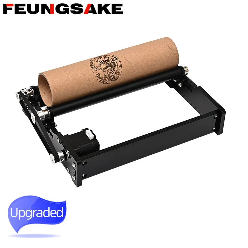Rotary Roller For Engraving Cylindrical Objects Laser Rotary Roller Y-axis Roller 360° Rotating For Laser Engraving DIY Kit