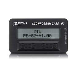 Scatola di programma LCD multifunzionale ZTW G2 per Beatles/Shark/Mantis Slim serie G2 ESC Lipo batteria voltmetro Servo Tester