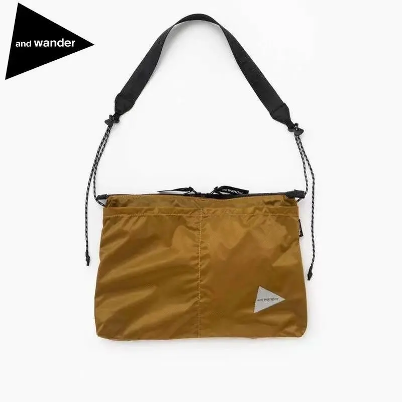 

and wander Outdoor Functional Ultralight 135 Reflective Nylon DuPont Plaid Waterproof Crossbody Sling Bag with Straps
