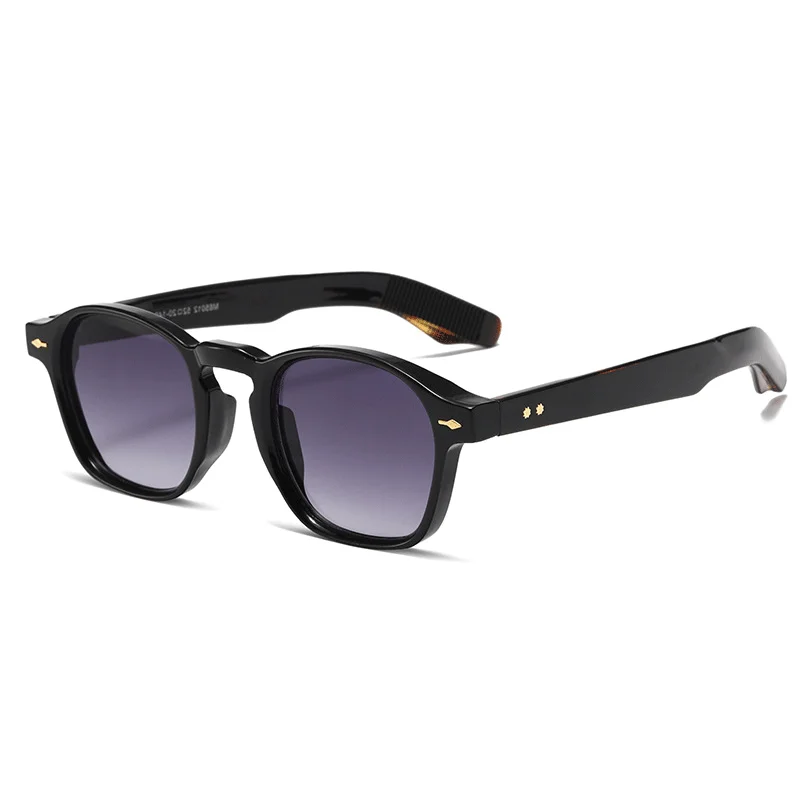 Retro runde quadratische Sonnenbrille Frauen Mode Vintage grün Farbverlauf Gelee Farbe Brillen Männer trend ige Pilot Brille Sonnenbrillen uv400 – Detail 1