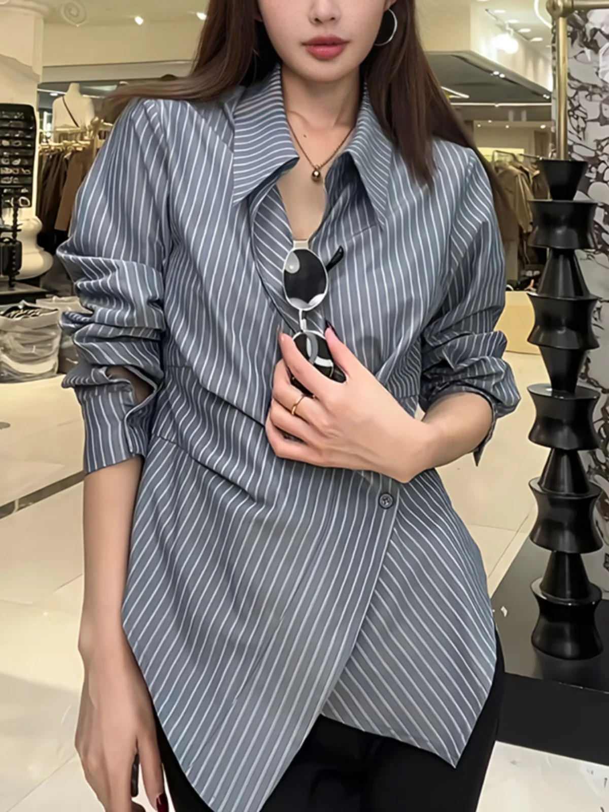 rayure-amincissante-longue-sve-irt-femmes-design-coreen-sens-taille-asymetrique-dstring-a-la-mode-automne-hiver-nouveau-sle