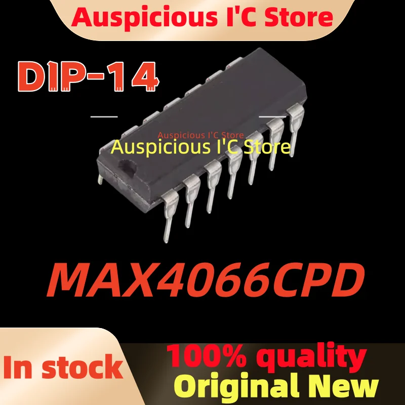 

(5pcs)100%New MAX4066 MAX4066CPD DIP-14