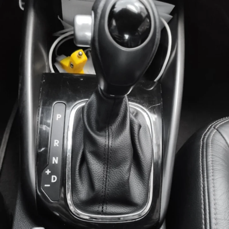 #99S Car Automatic AT Leather Gear Shift Knob Dust-Boot Cover for KIA,Car AT Gear Shift Knob,(PU)