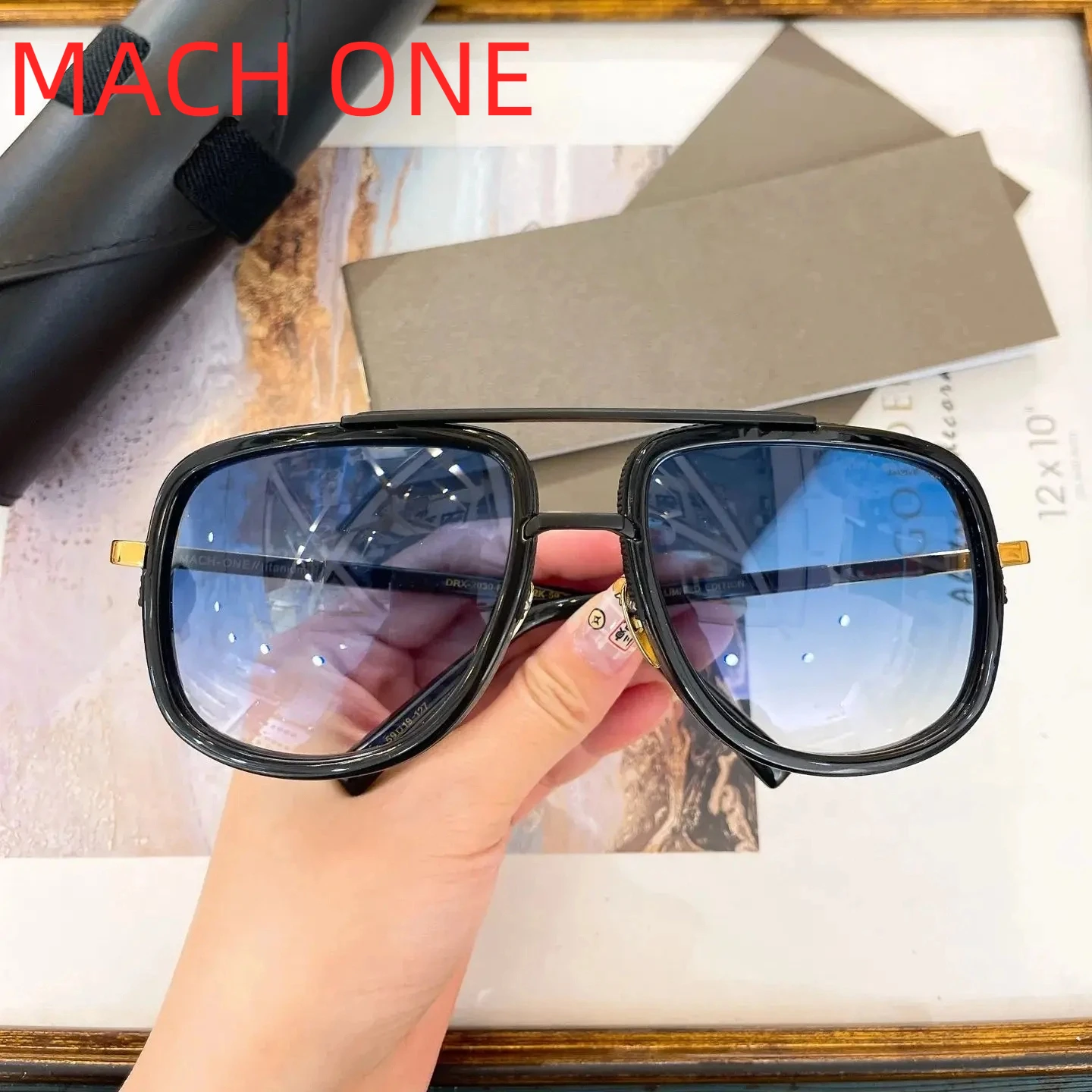

Newest Brand Women Men Sunglasses Polarized Gradient Blue Lens LIMITED EDITION Stylish For Unisex Eyeglasses DRX-2030 MACH ONE