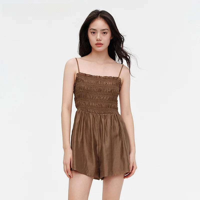 

Красное летнее платье 2024 года для женщин, с эластичной талией, в клетку, с оборками и декоративными элементами.