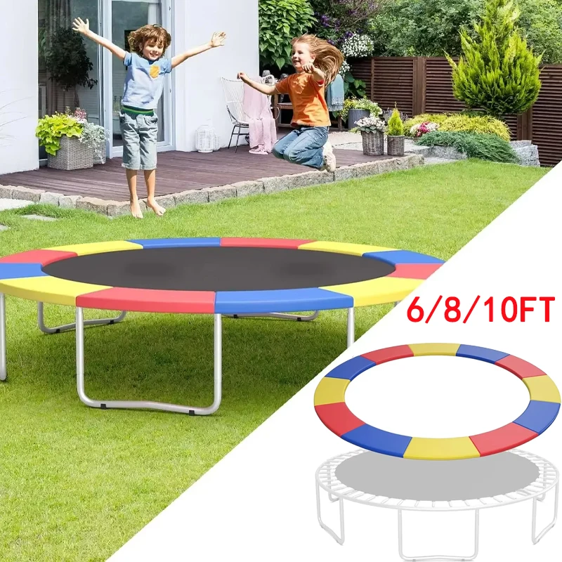 Universal Replacement Trampoline Safety Pad Mat Waterproof Trampoline Accessories Spring Protection Cover Fits 6ft 8ft 10ft