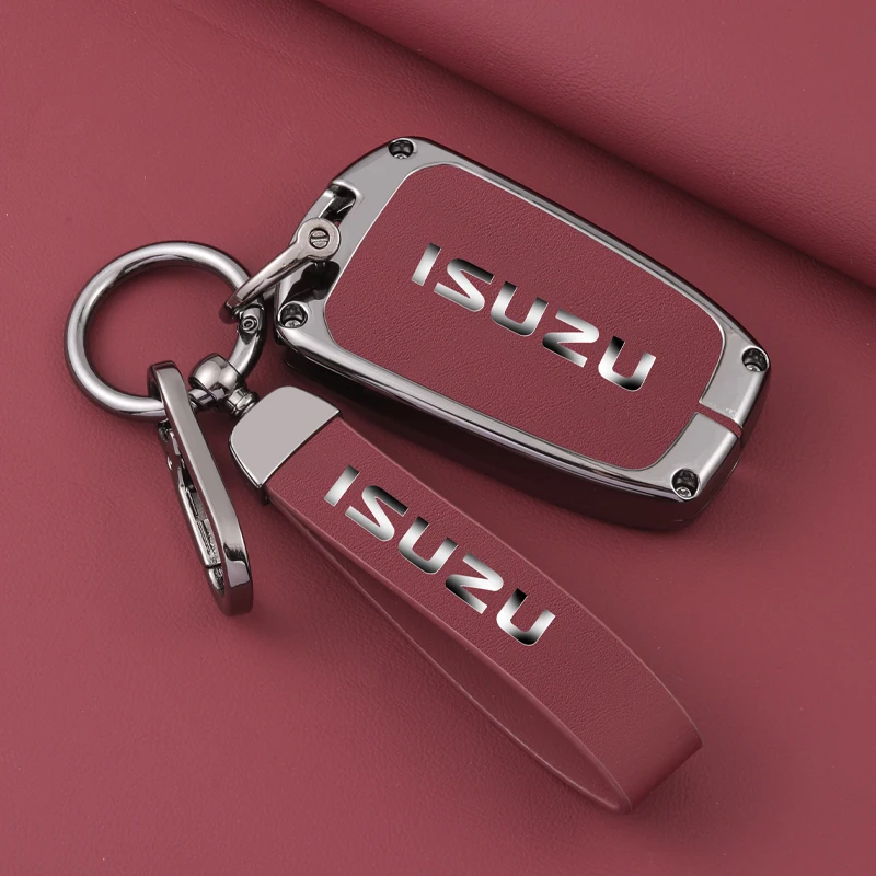 Car Smart Remote Key Fob Case Cover Shell Bag For Isuzu D-MAX MUX Truck DMAX 2015 2016 2017 2018 2019 2020 Keychain Accessories
