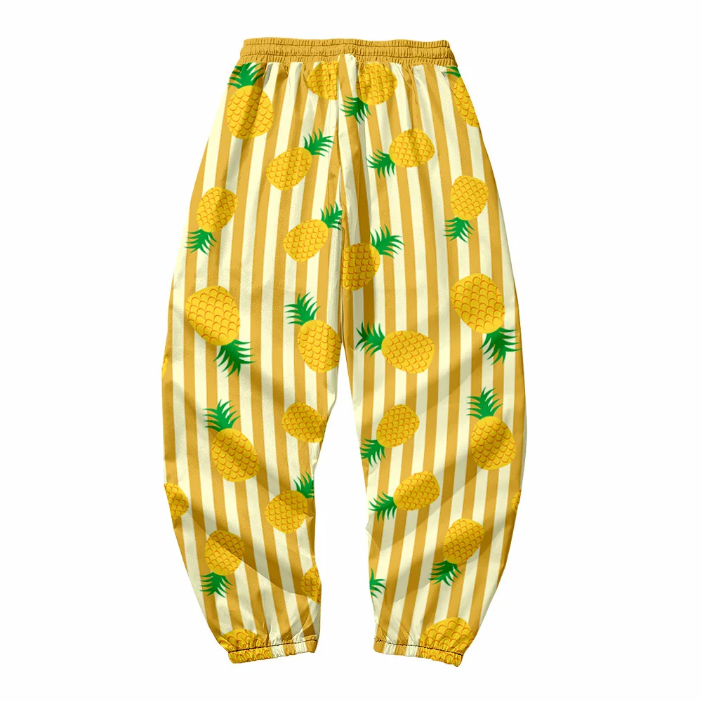 New 3D Print Pineapple pattern Sweatpants Women/Men Fitness Joggers Spring High Street Anime Trousers Pants Sweatpant