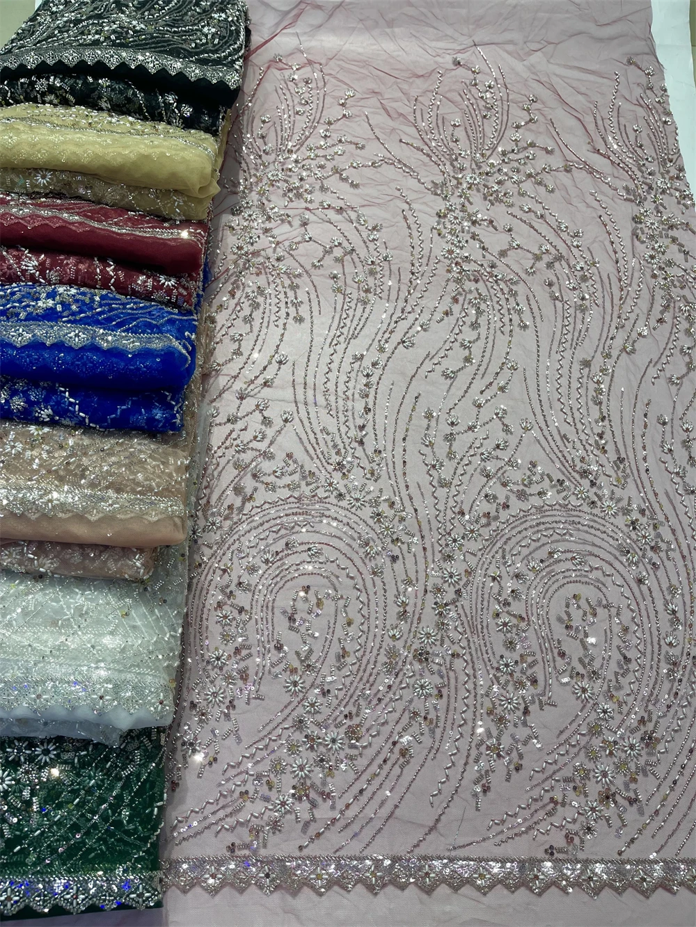 Lafaya Lace Fabric 2024 Dubai Embroidered Austria Cotton 5 Yards High Quality Swiss Cotton Lace Fabric for Women Dresses jy310