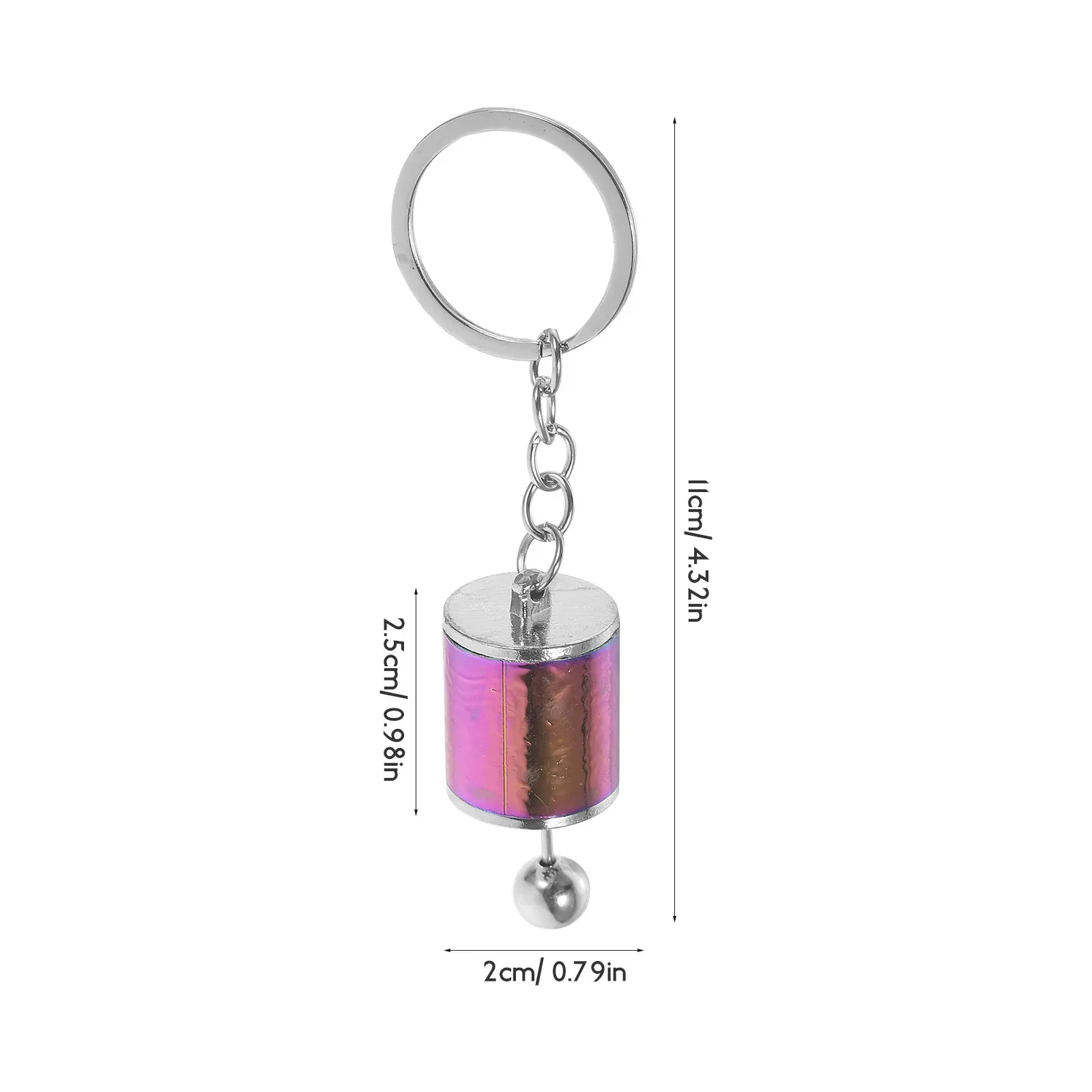 Fidget Gear Shifter Keychain 6-Speed Manual Transmission Alloy Key Chain for Men Car Keys Wallet Chain Smooth Control Key Ring