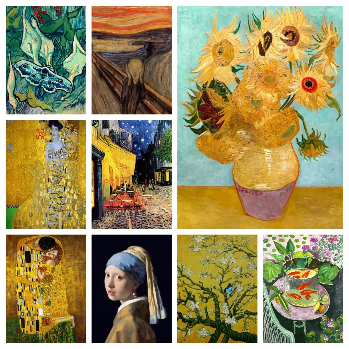 Famous Artist Salvador Dali,Van Gogh,Gustav Klimt Diamond Painting Kits Full Drills Mosaic Home Decor Gift