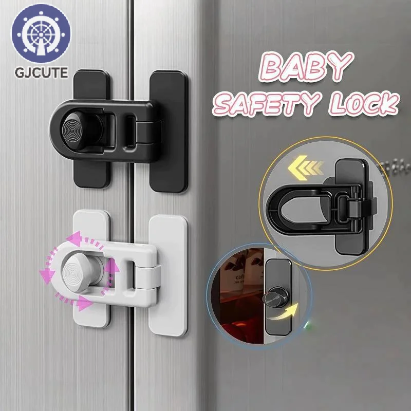 2PCS Refrigerator Lock Baby Child Safety Lock - Fast And Easy Adhesive Cabinet Drawer Lock Mult