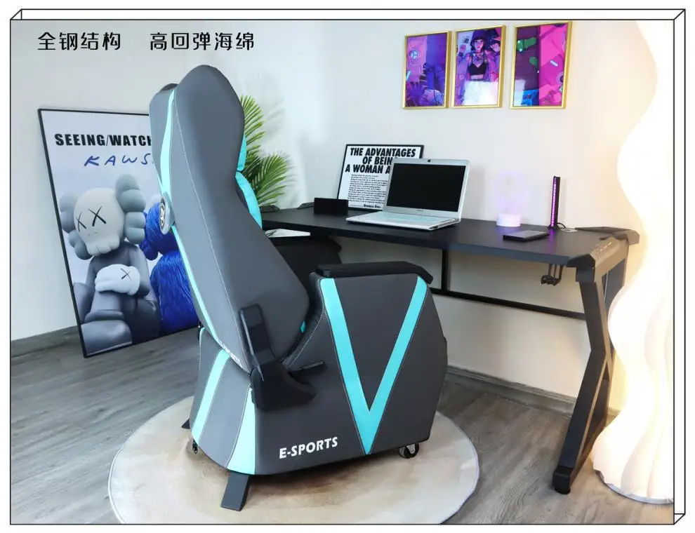 E-sports Internet café sofa chairs Internet café game hall single all-in-one table and chairs