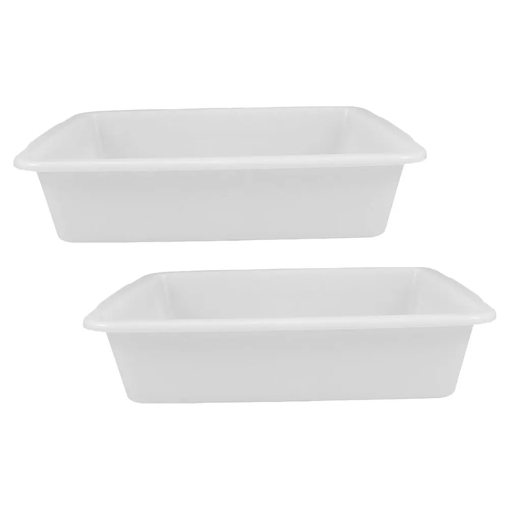 

2 Pcs Tray Chemical Lab Laboratory Equipment Organizer Anti-leakage Cleaning Trays for Science Plastic Experiment Pan Sample