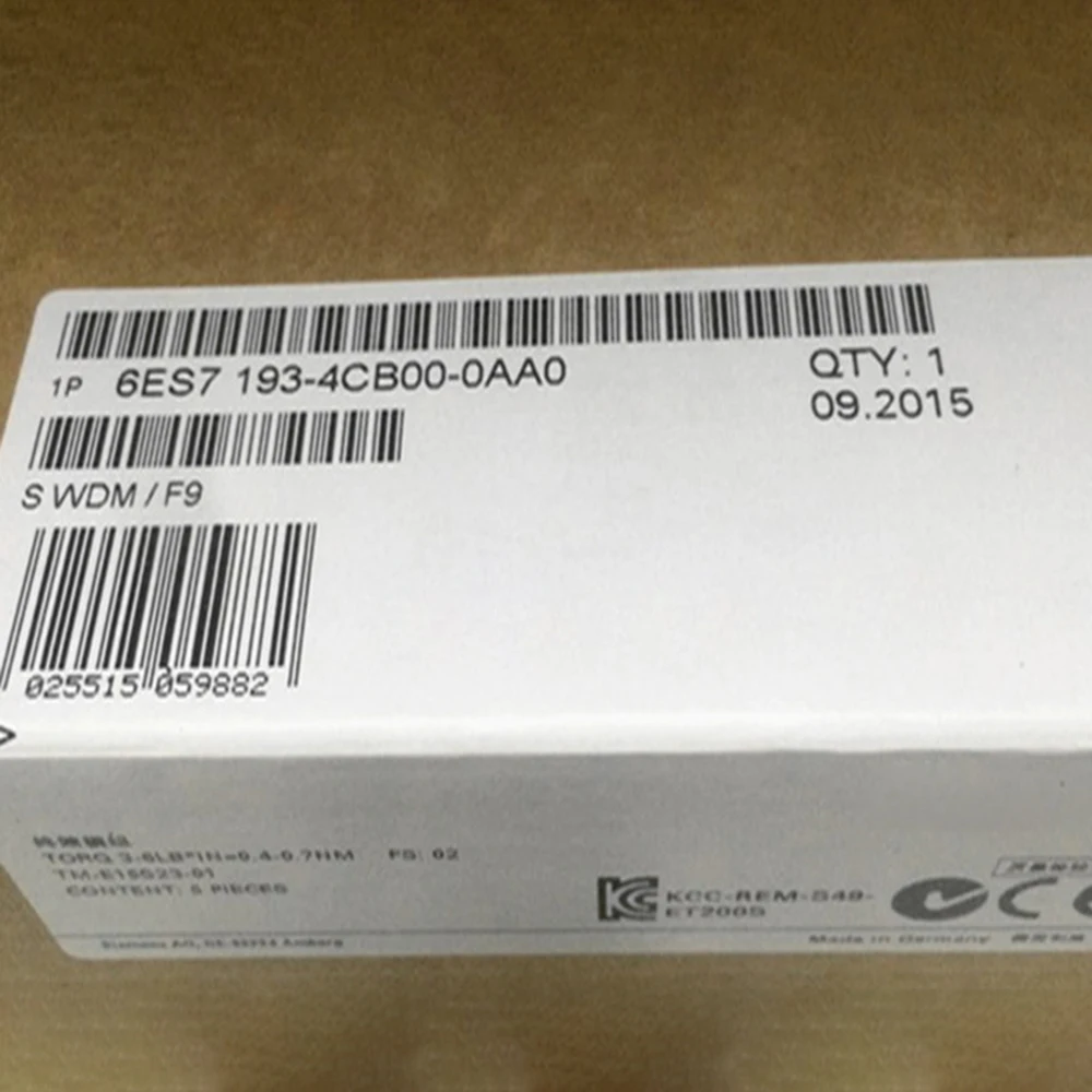 5PCS/Box Brand New For SIEMENS 6ES7193-4CB20-0AA0 6ES7 193-4CB20-0AA0 Control Module in Box Sealed