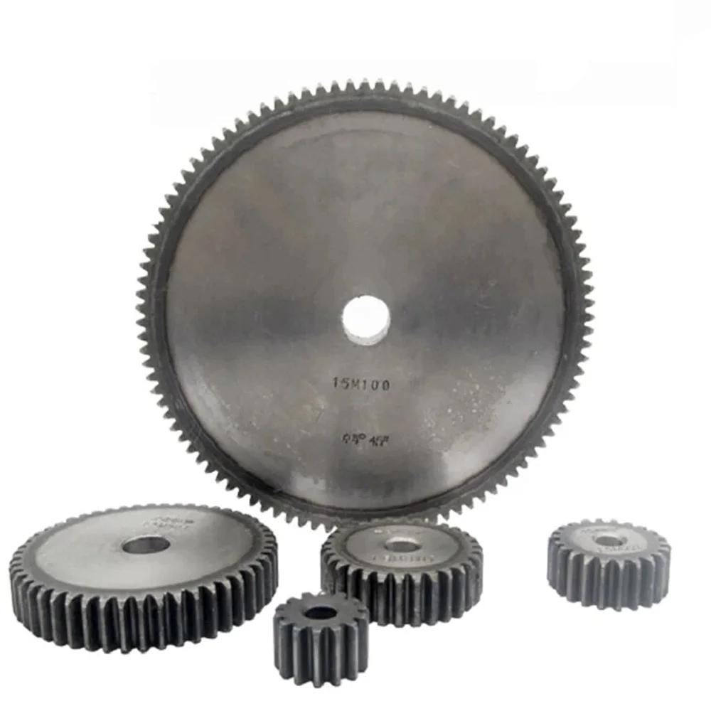 1pcs Spur Gears 1.5 Mod Metal 45# Steel 12/13/14/15/16/17/18/19/20/21/22/23/24/25/28/29/30teeth Cylindrical Transmission Gear
