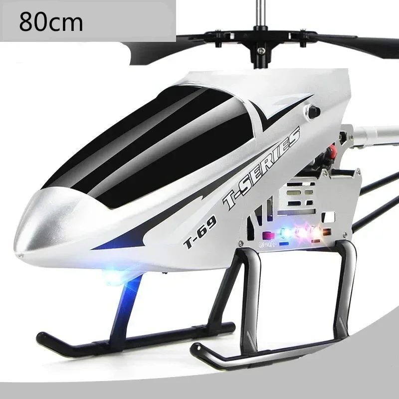 80cm Large with LED Light RC helicopter drones helicopter remote control children outside flying toys boys toys for 10 year old