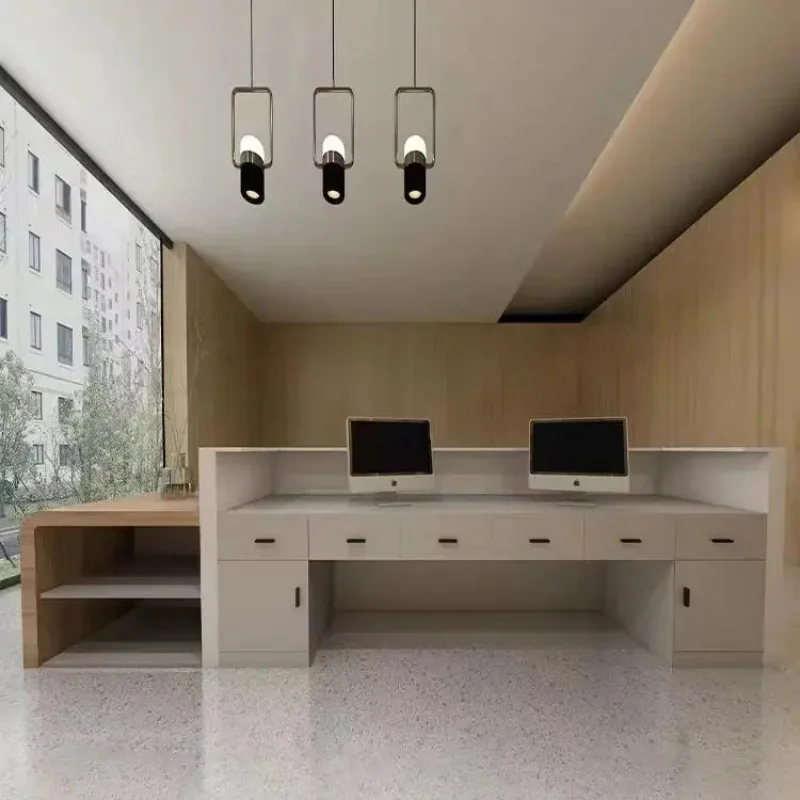 custom.Stylish Modern Design Hotel Reception Desks Furniture Front Desk Layouts in Apartments and Hotels