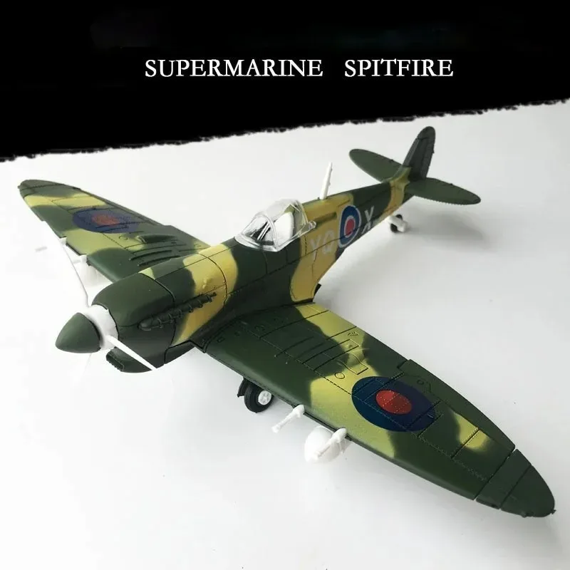 4D British Spitfire Interceptor Paint 1:48 Military Aircraft Model Puzzle Toy  Quick Assembly