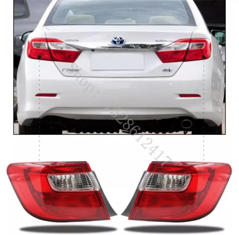 

For Toyota Camry 2012 2013 2014 Car Inside Rear Tail Light Signal Brake Lamp Without Bulb Accessories Outside Taillight