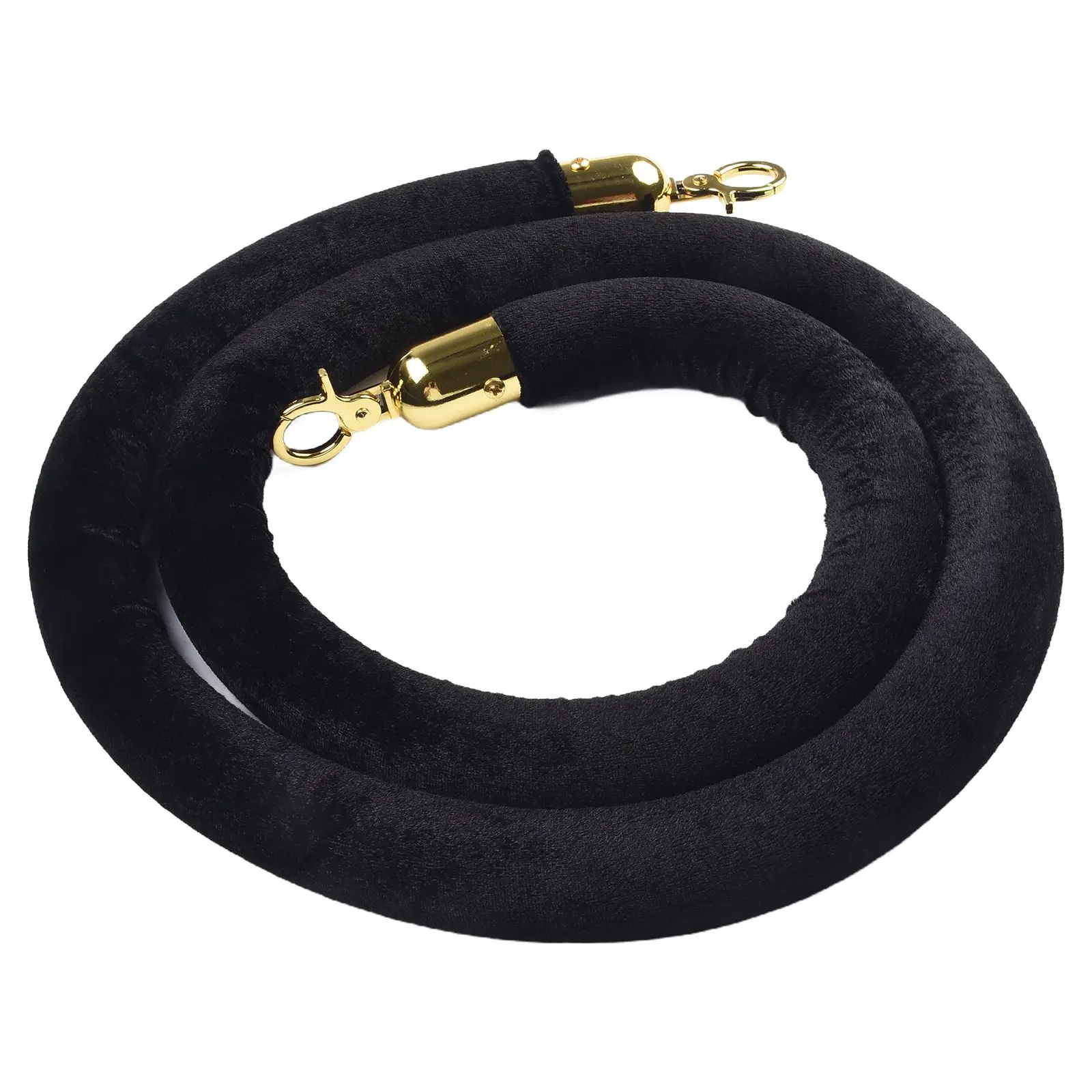 

Metal Tips Velvet Pillar Rope Velvet Pillar Rope Black Velvet Cords Clips Features High Class Luxury Velvet Pillar Rope