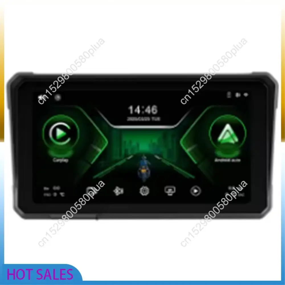 AB31-6 بوصة دراجة نارية 2K HD مشغل وسائط متعددة لتحديد المواقع والملاحة اللاسلكية Carplay أندرويد السيارات IPX8 شاشة تعمل باللمس مقاوم للماء
