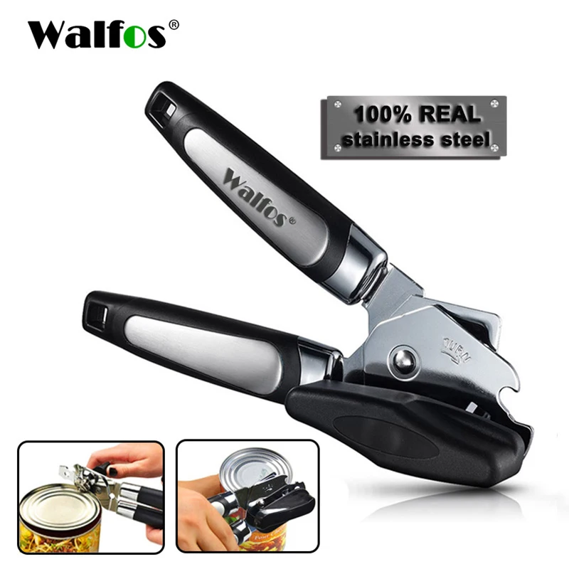 

WALFOS Stainless Steel Beer Can Opener Ergonomic Manual Jar Wine Bottle Opener Knife for Cans Lid Kitchen Accessories Gadgets