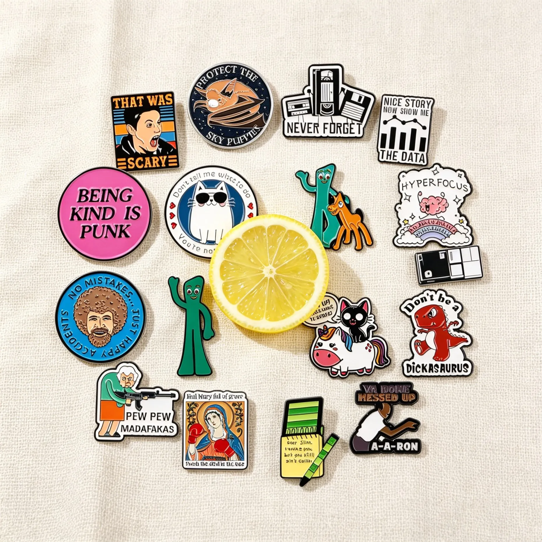 Cat Quotes Enamel Pin Cartoon Badge On Backpack Animal Lapel Pins Funny Brooches for Jackets Cosplay Accessories Gift Toys