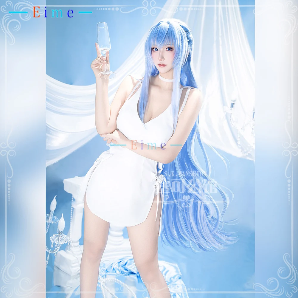 

Nikke Sleeping Dress Mermaid Siren Cinderella Anisu Cosplay Costume Women White Pajamas Halloween Uniform Party Suit Custom Made
